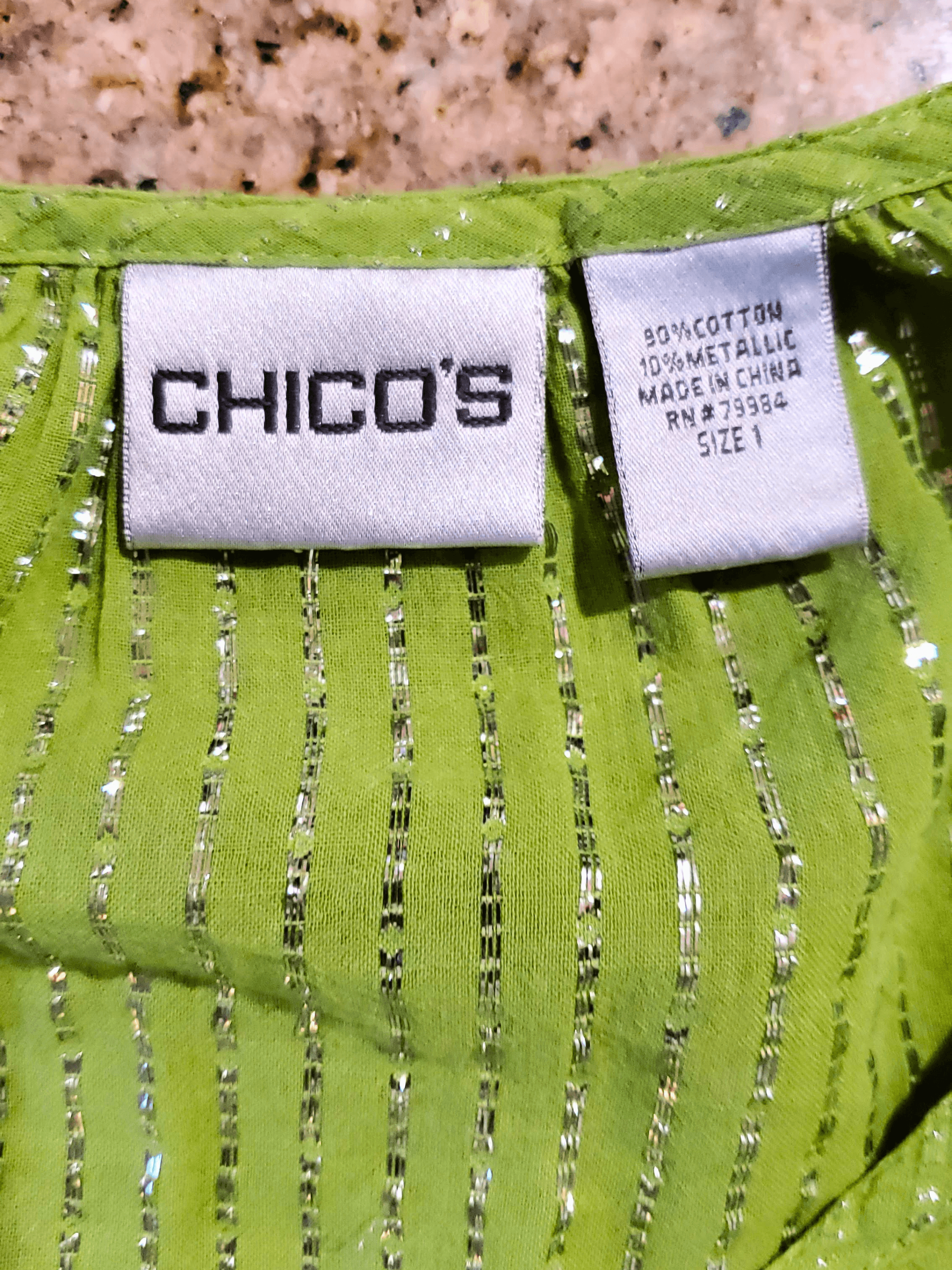 Chicos , Front. Condition: Excellent.