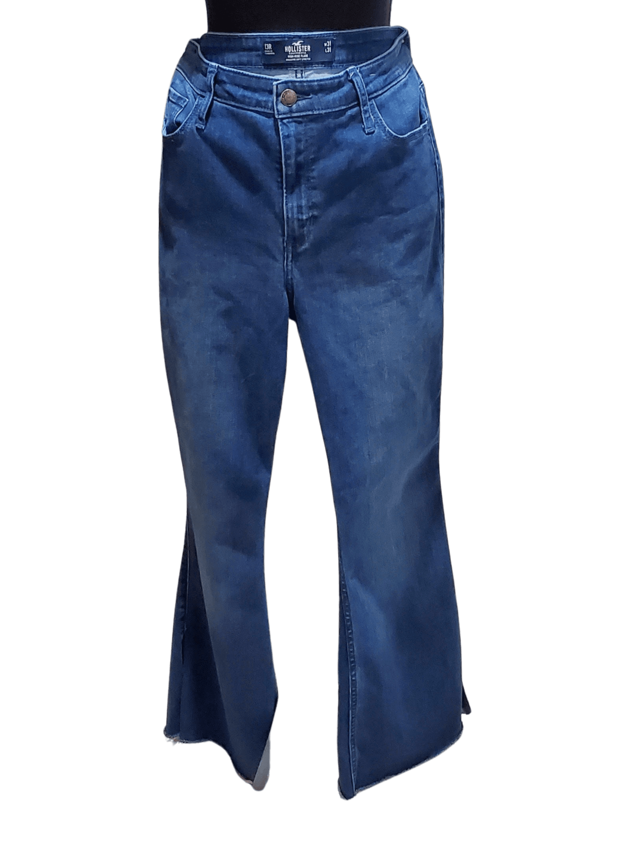 Hollister California , Hollister California — Y2K Aesthetic Hollister Soft Stretch High WaistedFlare Jeans 13Rx 31, excellent