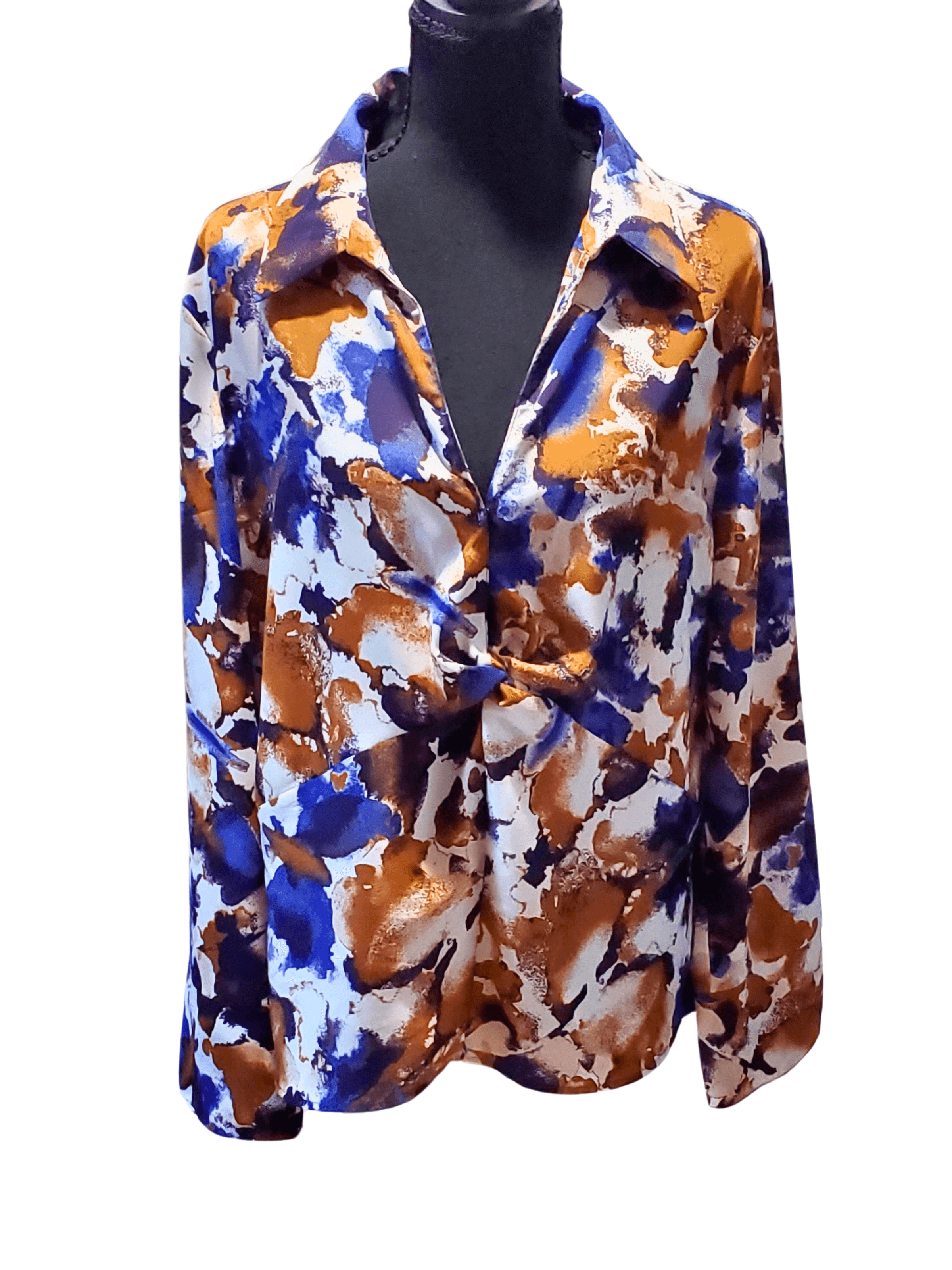 Zara , Zara — Zara Women x- large coquette / artistic satin multi color blouse. NWOT, mint